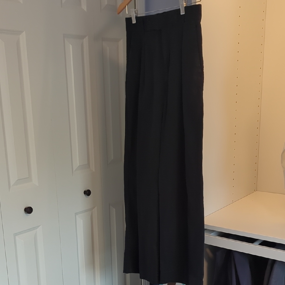 Black Wide-Leg Trousers